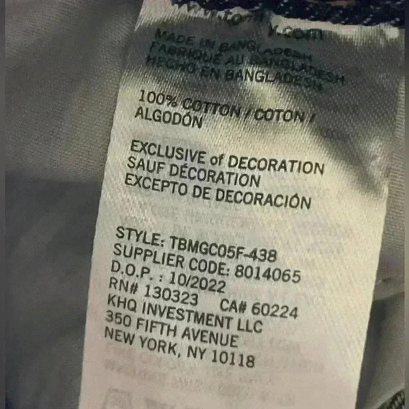 Tommy Hilfiger NWT Boys Regular Loose Fit Denim Jeans Size 12/14 - Picture 5 of 10